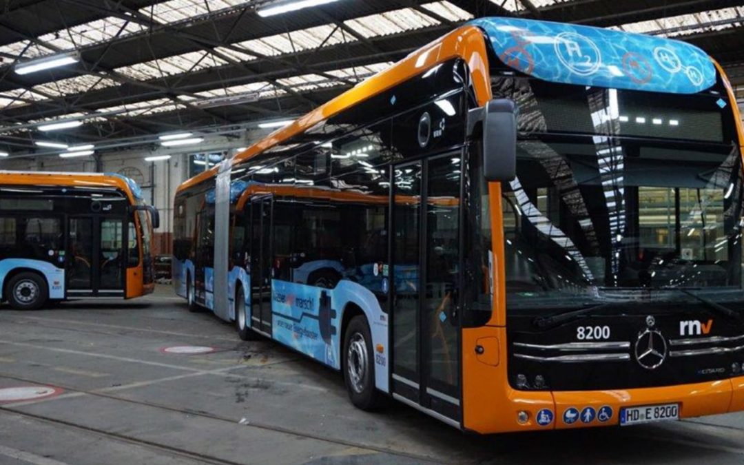 Les trois premiers eCitaro G fuel cell de Mercedes-Benz pour Mannheim