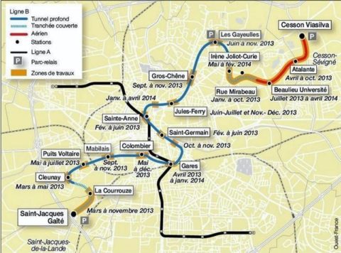 Rennes : Ligne B Du Métro De Nouveau En Panne, Les Bus à La Manœuvre ...