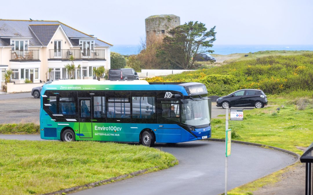 Alexander Dennis Enviro100EV en test à Guernesey