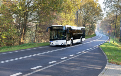 Pologne. Łódź commande 63 bus Solaris mild hybrid