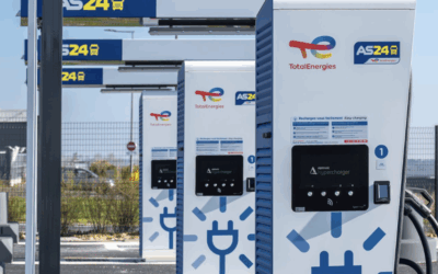 Une première station AS24 en France avec bornes de recharge électrique pour poids lourds