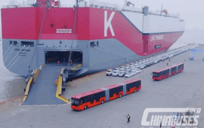 Sunwin expédie ses deux premiers bus électriques de 27 m