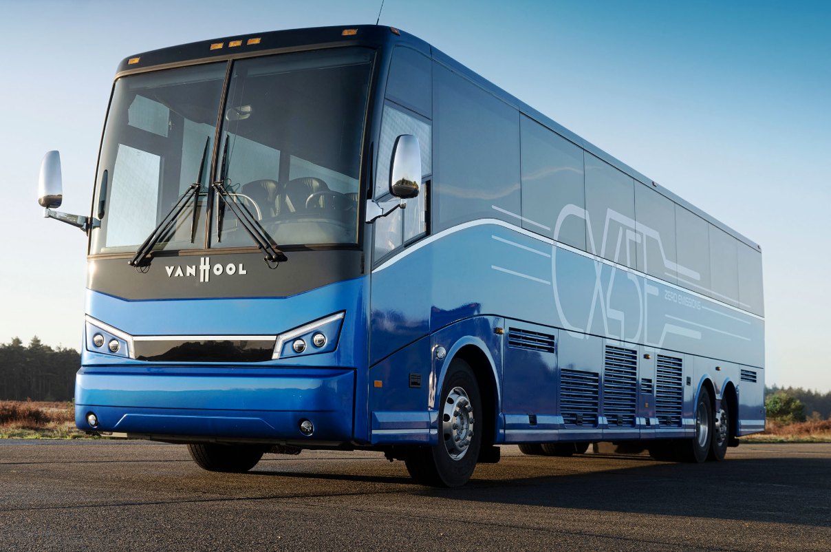 Le VDL Van Hool CX45E.