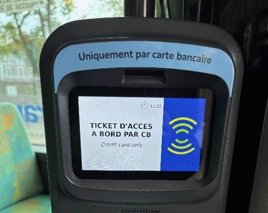 IDFM – Paiement par CB dans les bus.