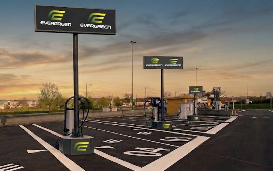 Evergreen va ouvrir ses deux premières stations de recharge électrique poids-lourds