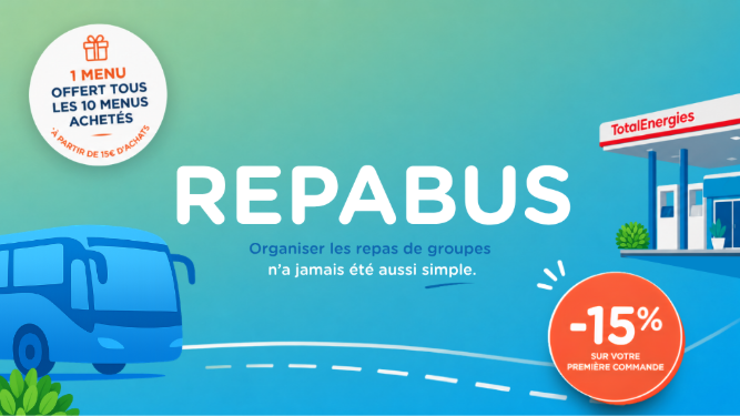 Repabus, l’offre de restauration de TotalEnergies